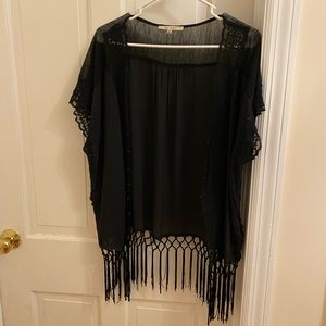 Miami small black shortsleeved cardigan